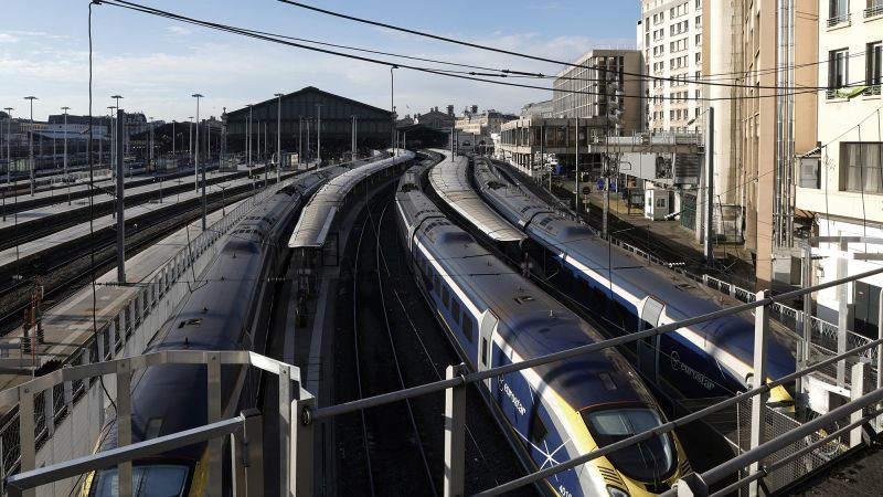 Unexploded WWII bomb outside Paris station halts Eurostar travel to London and trains to northern France