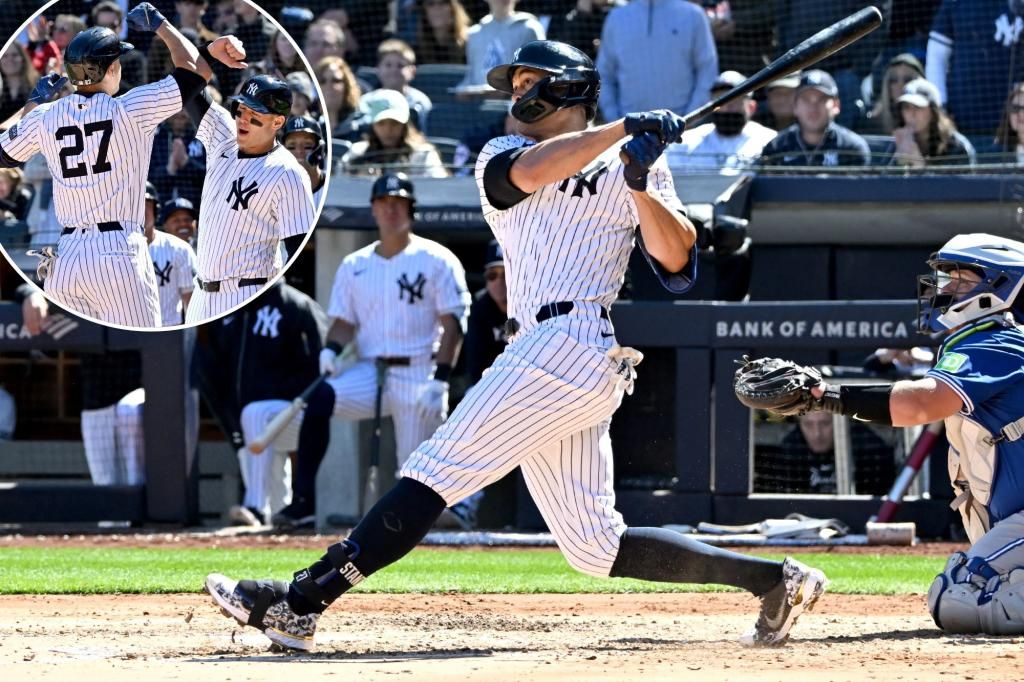 Giancarlo Stanton's grand slam powers Yankees' win over Blue Jays