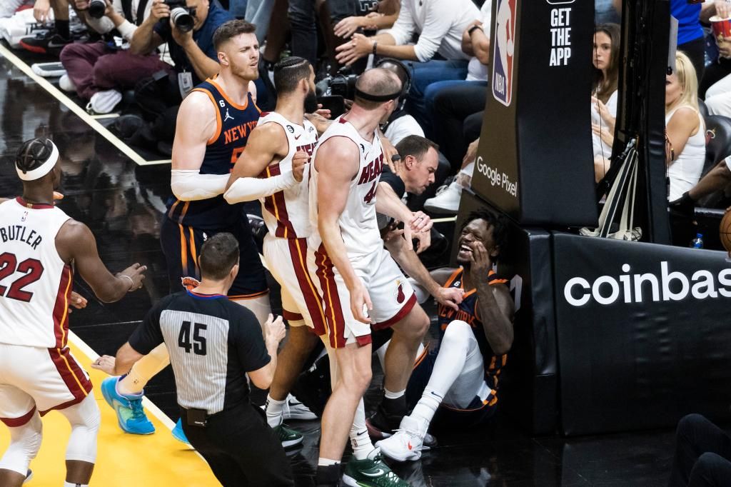 Tempers flare in heated Knicks-Heat fracas during Game 3