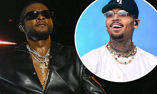 Chris Brown and Usher perform back-to-back at the Lovers & Friends music festival