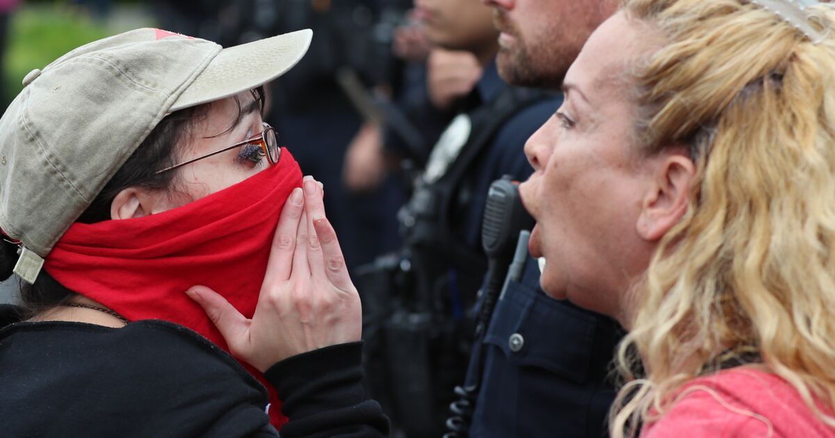 3 arrested as LGBTQ+ protesters clash outside Glendale school board meeting