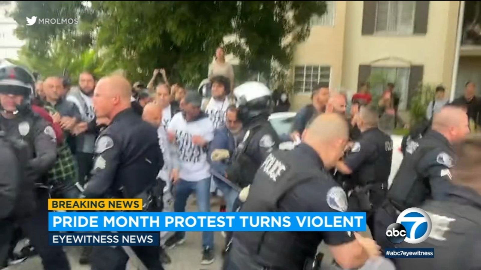 3 arrested as protesters clash over Pride curriculum outside Glendale school board meeting