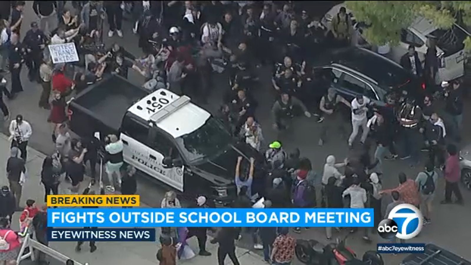 Tempers flare, protesters clash as Glendale school board prepares for Pride vote