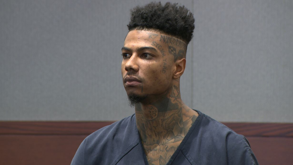 Rapper Blueface arrested while walking into Las Vegas courthouse