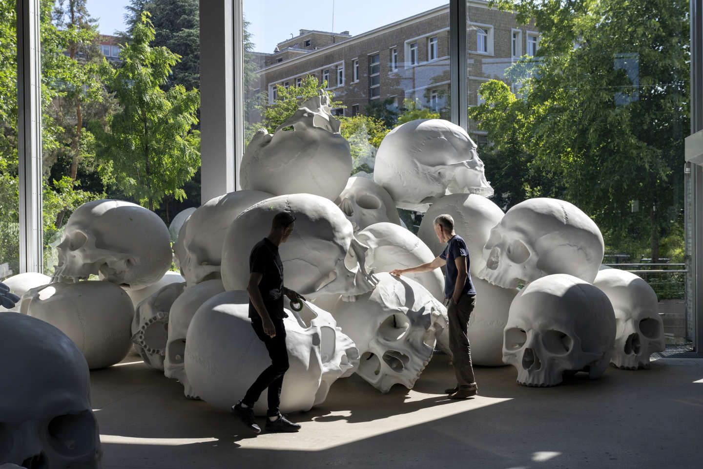 A la Fondation Cartier, les crânes monumentaux du sculpteur Ron Mueck