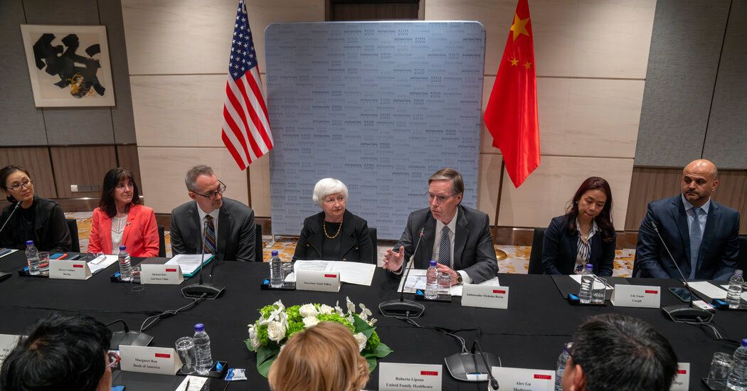 Janet Yellen Criticizes China’s Treatment of U.S. Companies