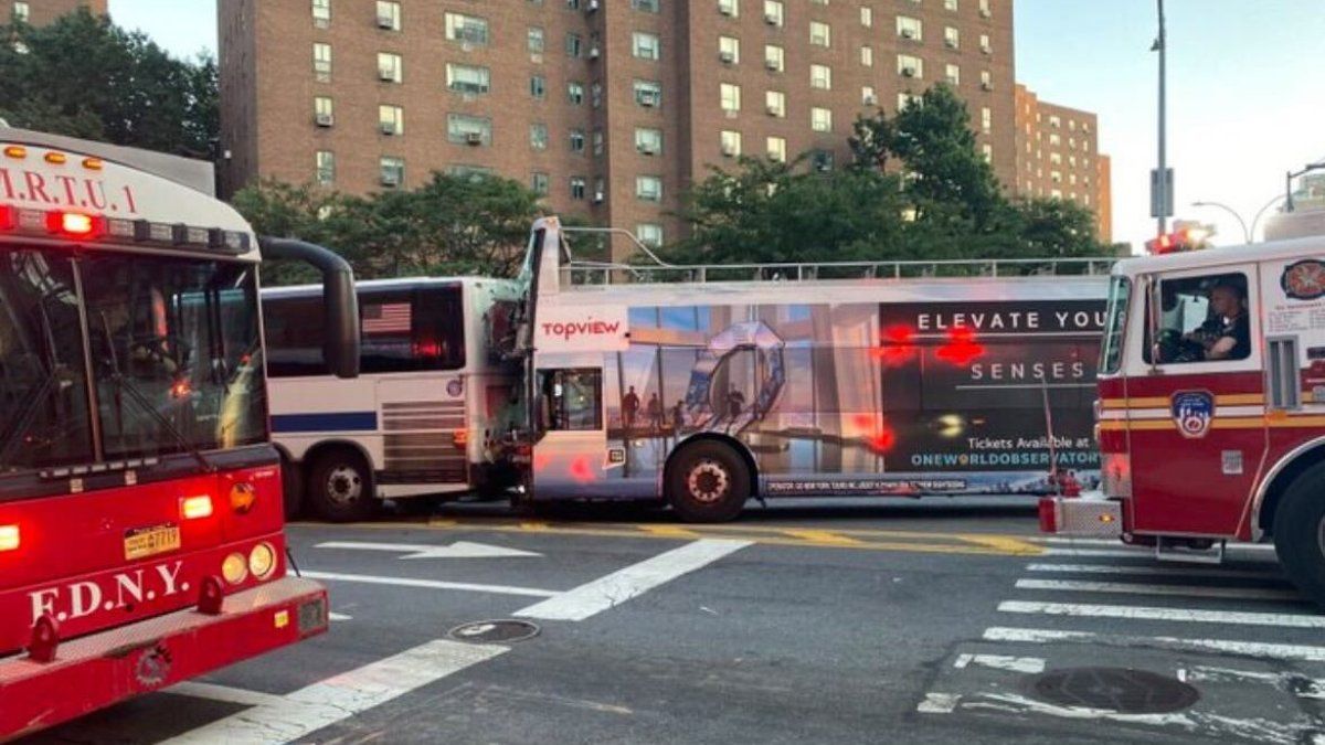 Manhattan bus crash: Dozens of people evaluated after major collision, FDNY says