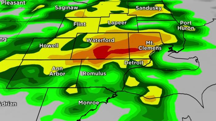 Soggy start for your weekend as rain, few storms are expected in Metro Detroit