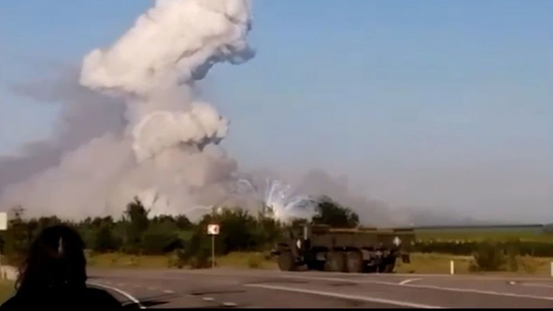 Russia vows to respond after Ukrainian drone attack sets on fire alleged munitions warehouse