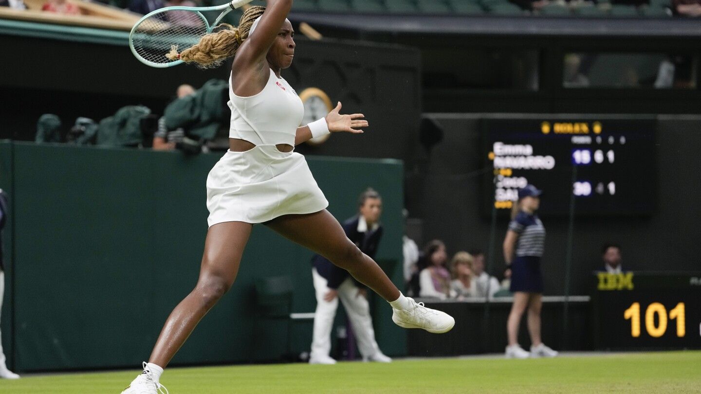 Coco Gauff can't get a new game plan at Wimbledon and loses to Emma Navarro