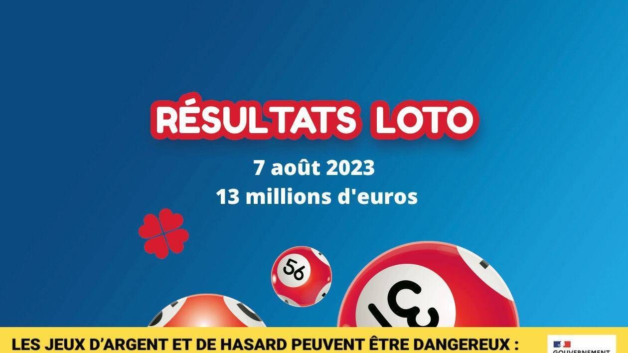 Résultat loto : le tirage du lundi 7 août 2023