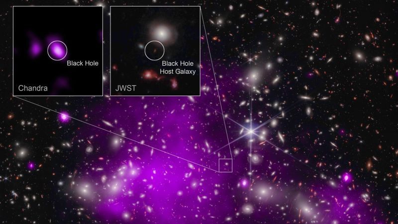 Most distant black hole discovered by Chandra, Webb telescopes