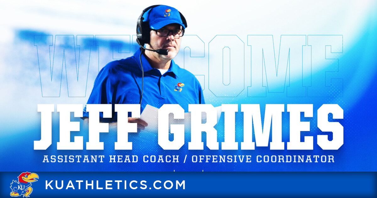 🏈 Jeff Grimes Named Kansas Football Assistant Head Coach/Offensive Coordinator