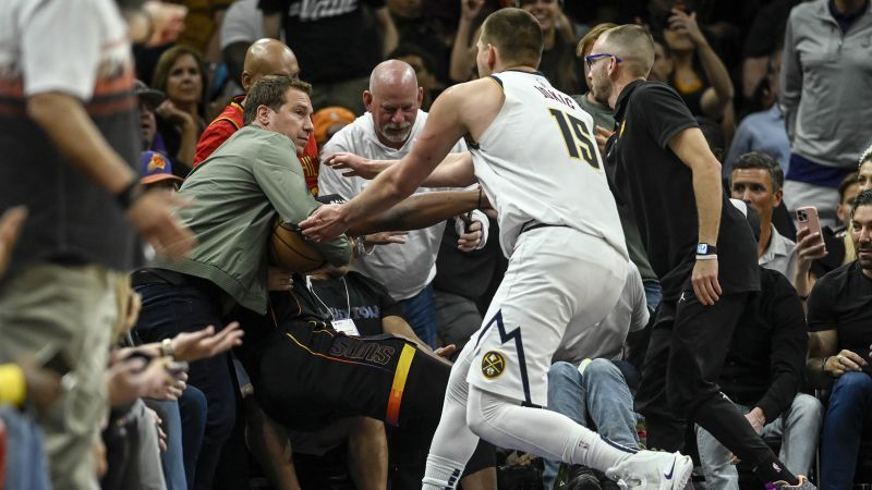 Denver Nuggets star Nikola Jokić scores 53, shoves Suns owner Mat Ishbia as Phoenix levels series