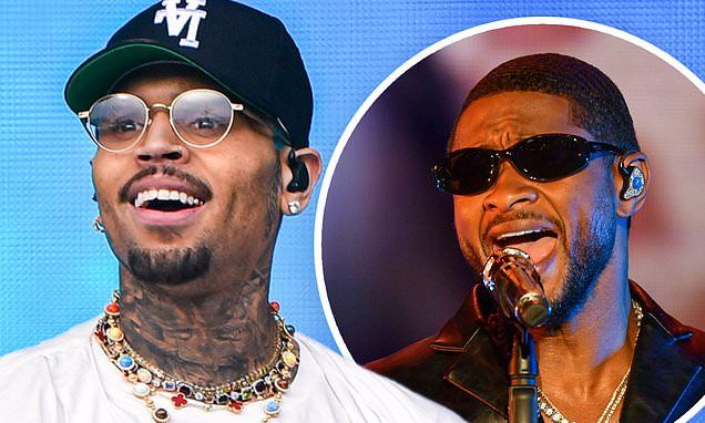 Chris Brown appears to deny altercation that allegedly left his friend Usher with bloody nose