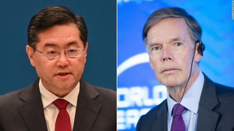 Qin Gang: China's foreign minister says relations with US on 'cold ice,' but stabilizing ties a 'top priority'