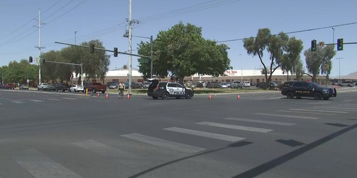 Las Vegas police investigate after adult shot at northeast valley middle school