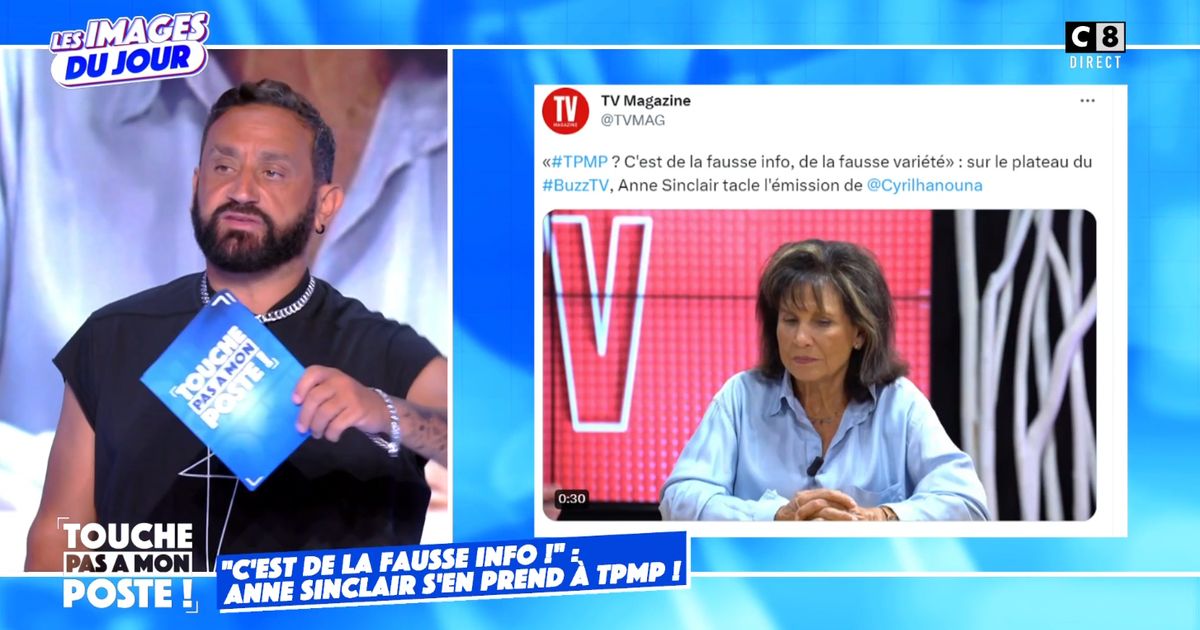 la réponse cinglante de Cyril Hanouna après les critiques d'Anne Sinclair