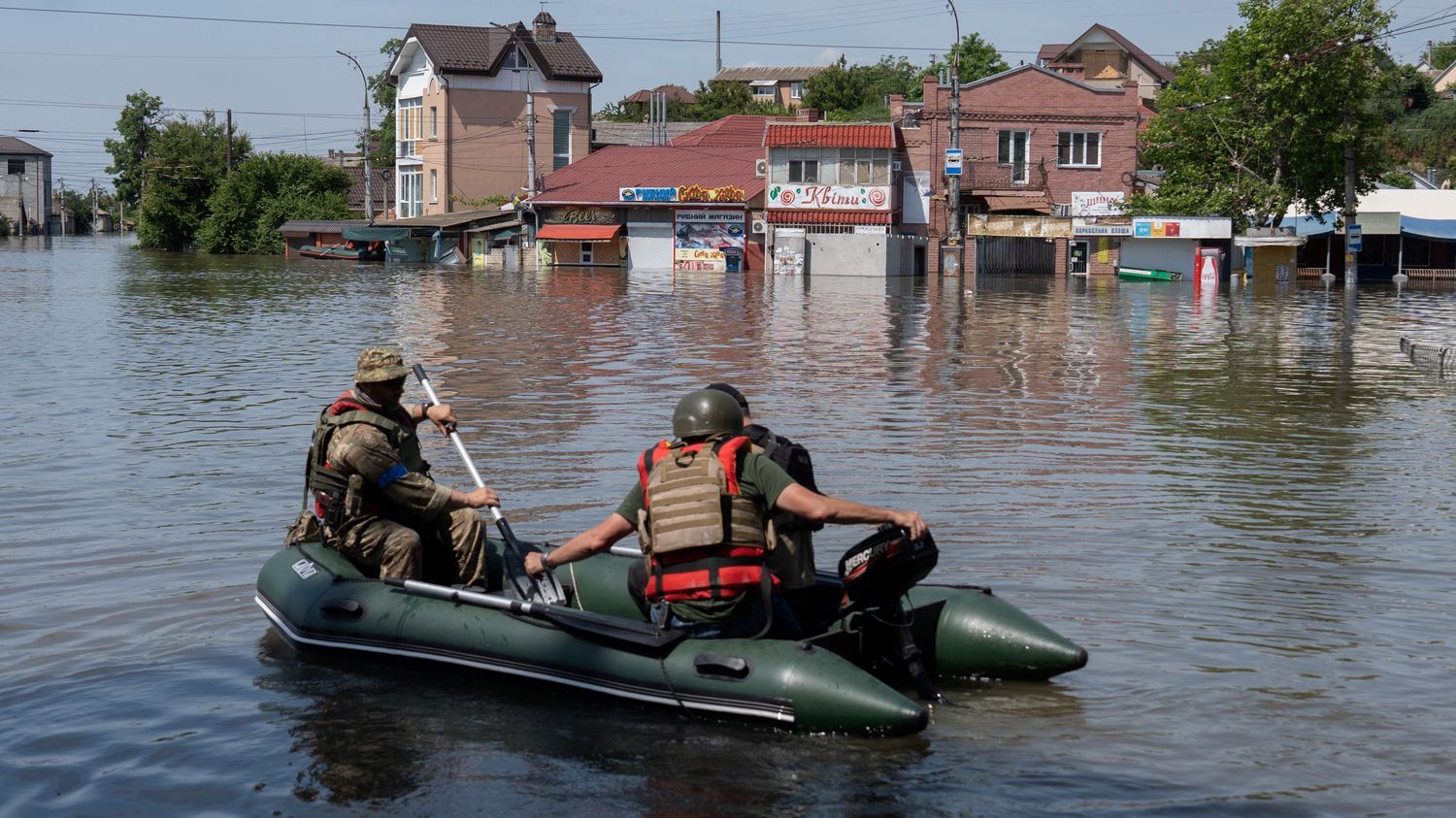 plus de 600 km2 inondés après la destruction du barrage de Kakhovka