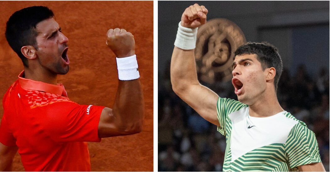 Carlos Alcaraz and Novak Djokovic to Meet in French Open Semifinals