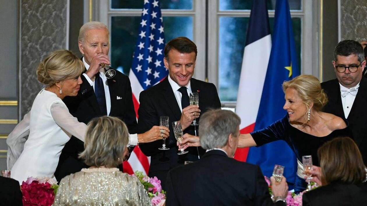 EN IMAGES. Invités, menu… Tout savoir du dîner de gala qui se tient à l’Élysée avec Joe Biden