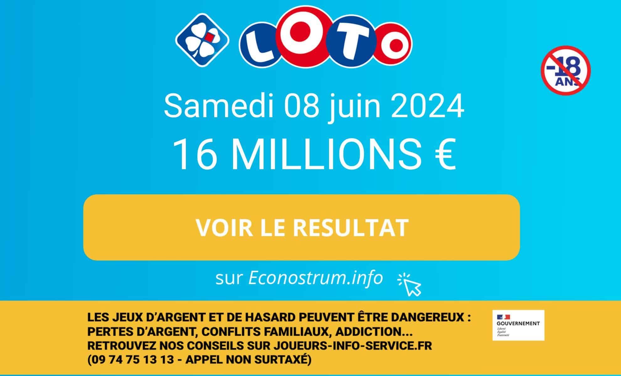 Tirage Loto de la FDJ : les résultats du samedi 8 juin (En direct)