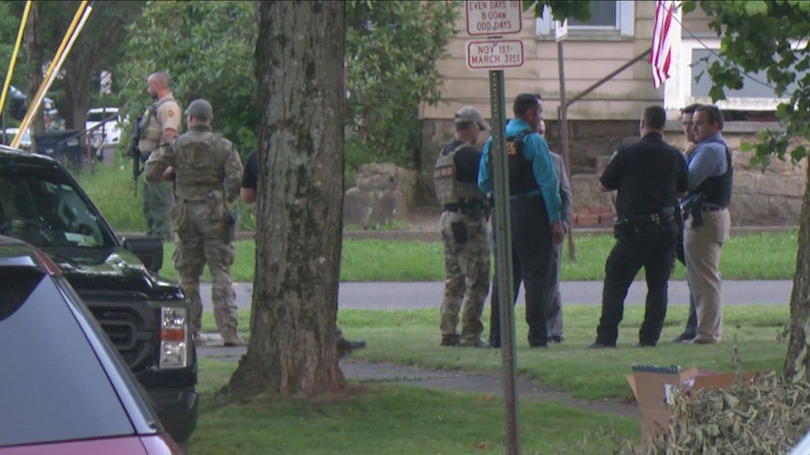 Police agencies surround home in Warren, PA in search of Michael Burham