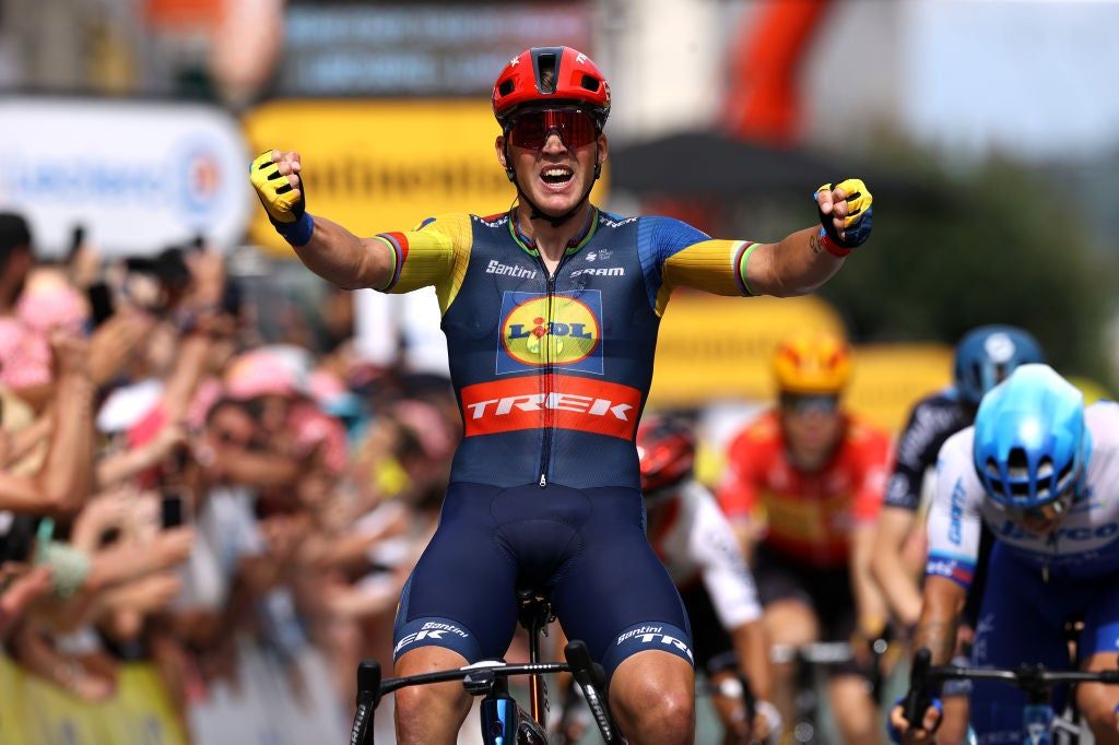 Tour de France stage 8: Mads Pedersen wins as Mark Cavendish abandons