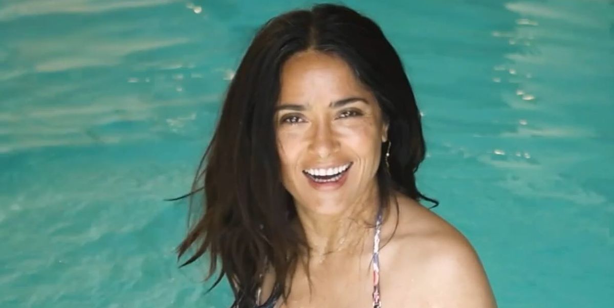 Salma Hayek Celebrates Instagram Milestone with a Bikini Workout Clip