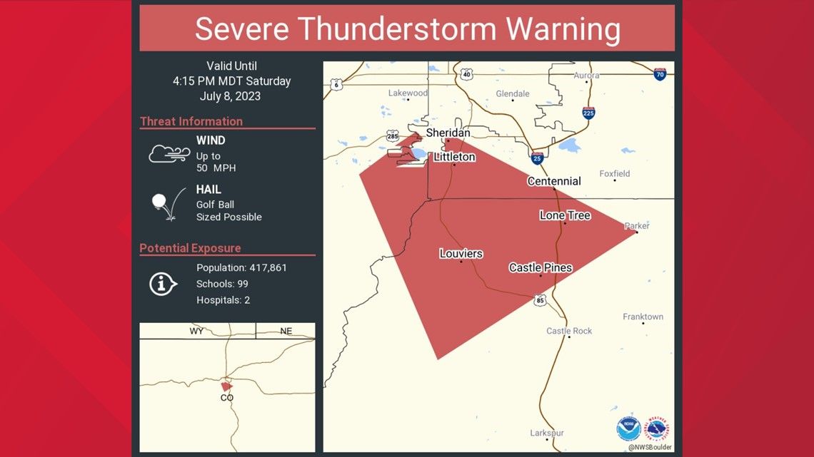 Severe weather hits metro Denver