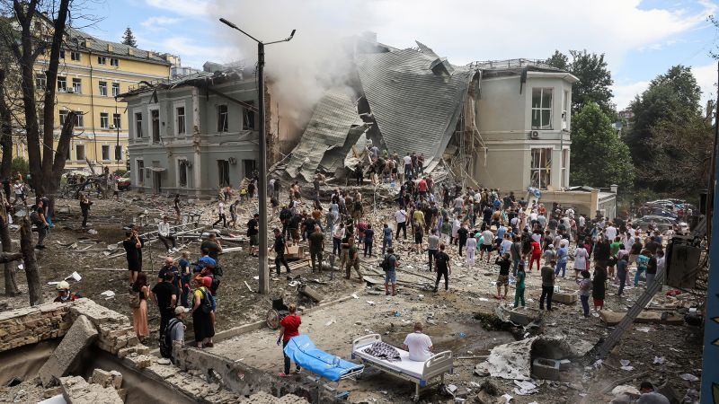 Ukraine: Children’s hospital attacked as Russian strikes on cities kill at least 31