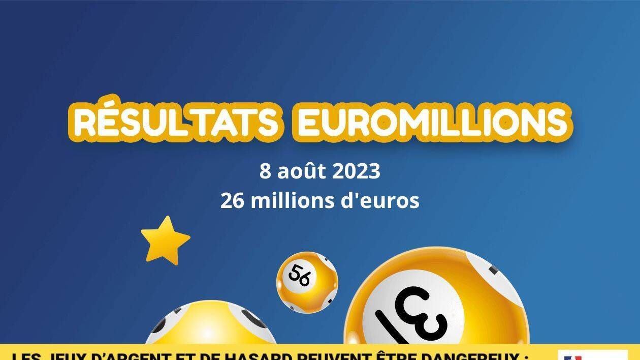 Résultat Euromillions (FDJ) : le tirage my million du mardi 8 août 2023