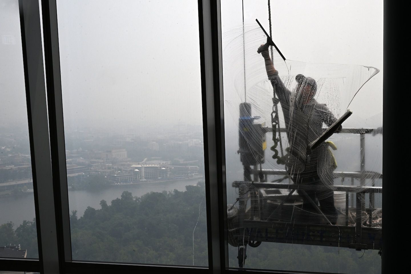 Outdoor workers endure wildfire smoke, hazardous air quality