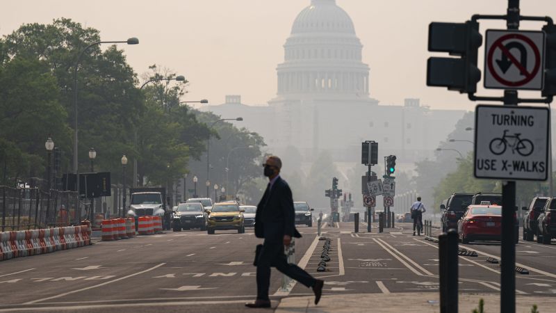 Air quality over the US and Canada is improving after extreme wildfire conditions. But the smoke and altered skies will take time to clear