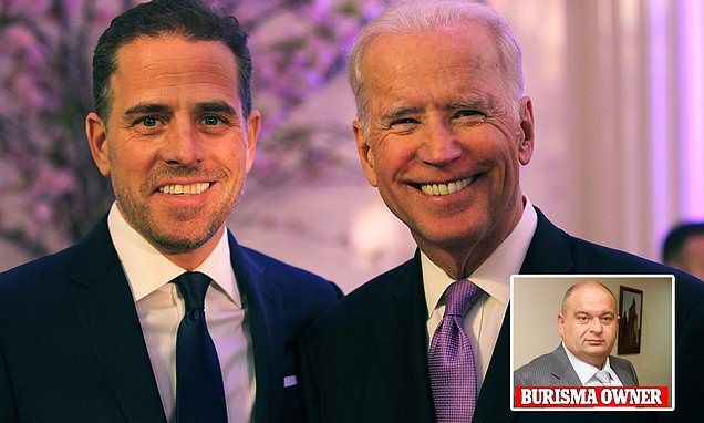 Burisma executive 'paid Joe and Hunter Biden $5million each to end corruption investigations'