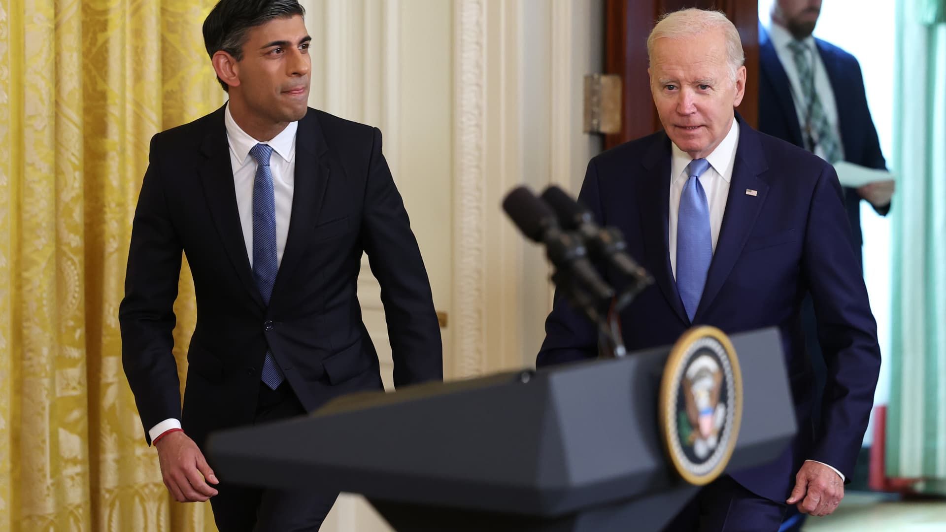 Biden and UK's Sunak sign 'Atlantic Declaration,' pledging agreements on AI