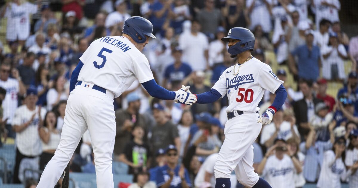 Dodgers enter All-Star break with win over Angels, momentum