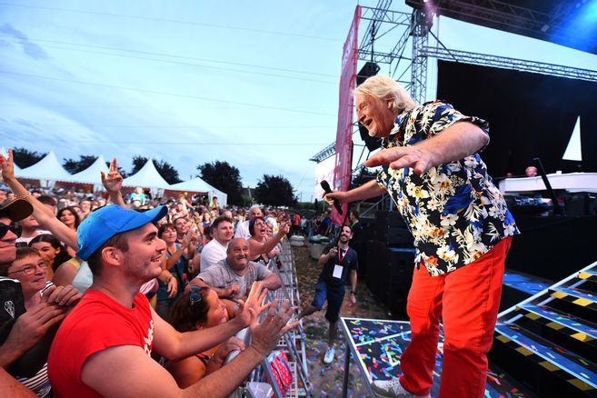 Le roi de la fiesta, Patrick Sébastien a mis le feu au Festi'Malemort (Corrèze)