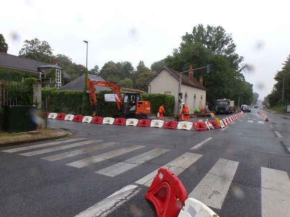 Un mois de travaux au carrefour de la côte de Bionne