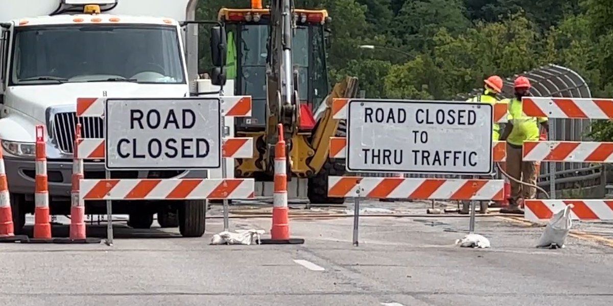 Water main break notice issued near I-71 overpass; road closure extended