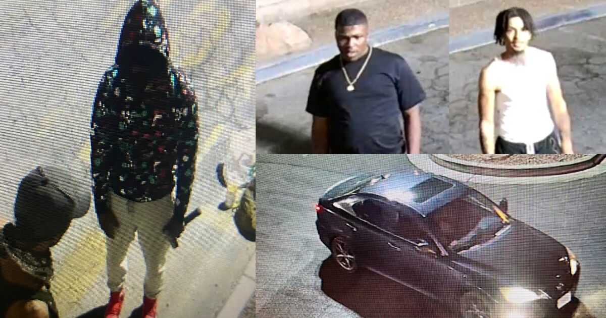 3 suspects sought by Las Vegas police after shooting, fled scene in Lexus