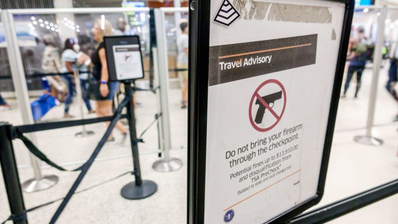 TSA finds a record number of guns at airport checkpoints - 93% of them loaded