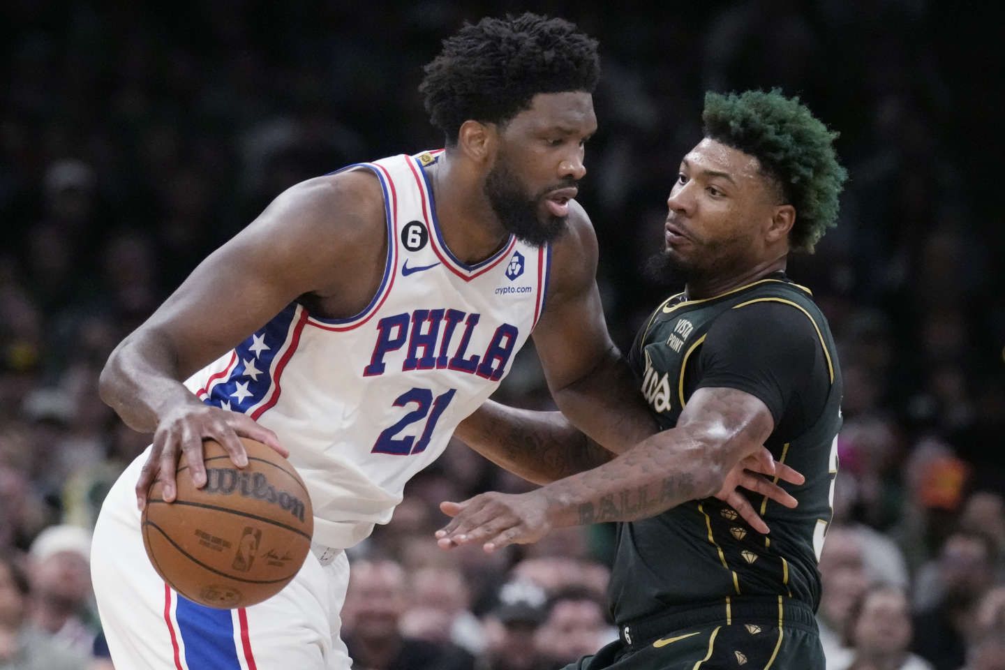 NBA : grâce à Joel Embiid, Philadelphie pivote en tête face à Boston