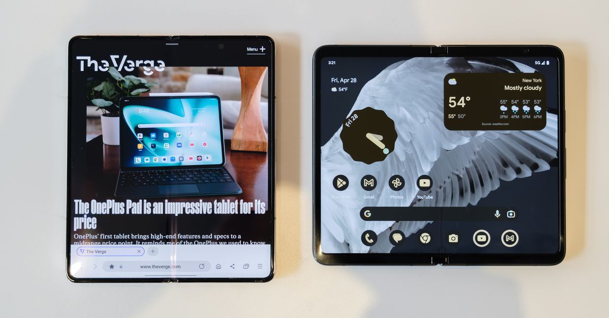 Google Pixel Fold vs. Samsung Galaxy Z Fold 4: specs comparison