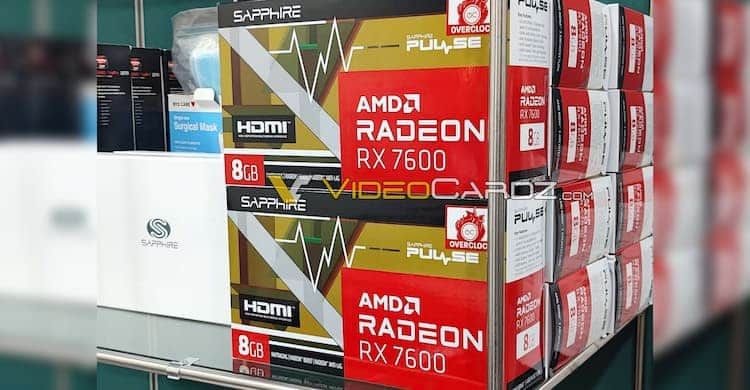 Des RX 7600 déjà en stock chez certains revendeurs !