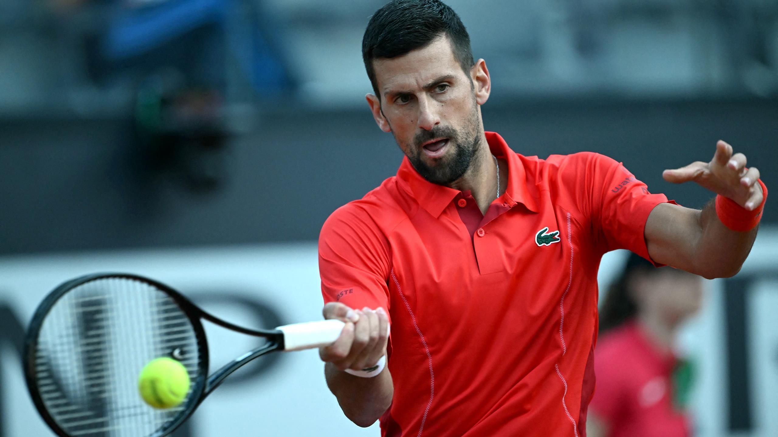 ATP Rome | Novak Djokovic lance son tournoi en battant Corentin Moutet (6-3, 6-1)