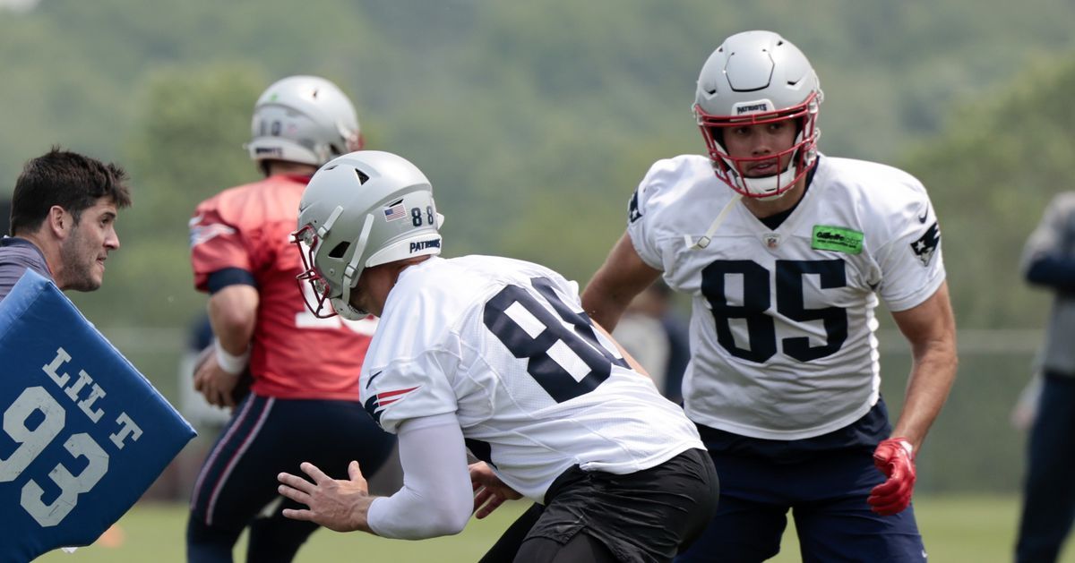 New Patriots tight end duo takes center stage during OTAs