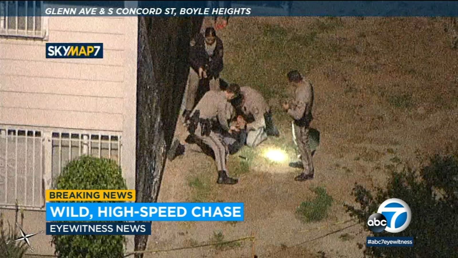 Chase: Grand theft auto suspect arrested after leading authorities on high-speed pursuit through LA