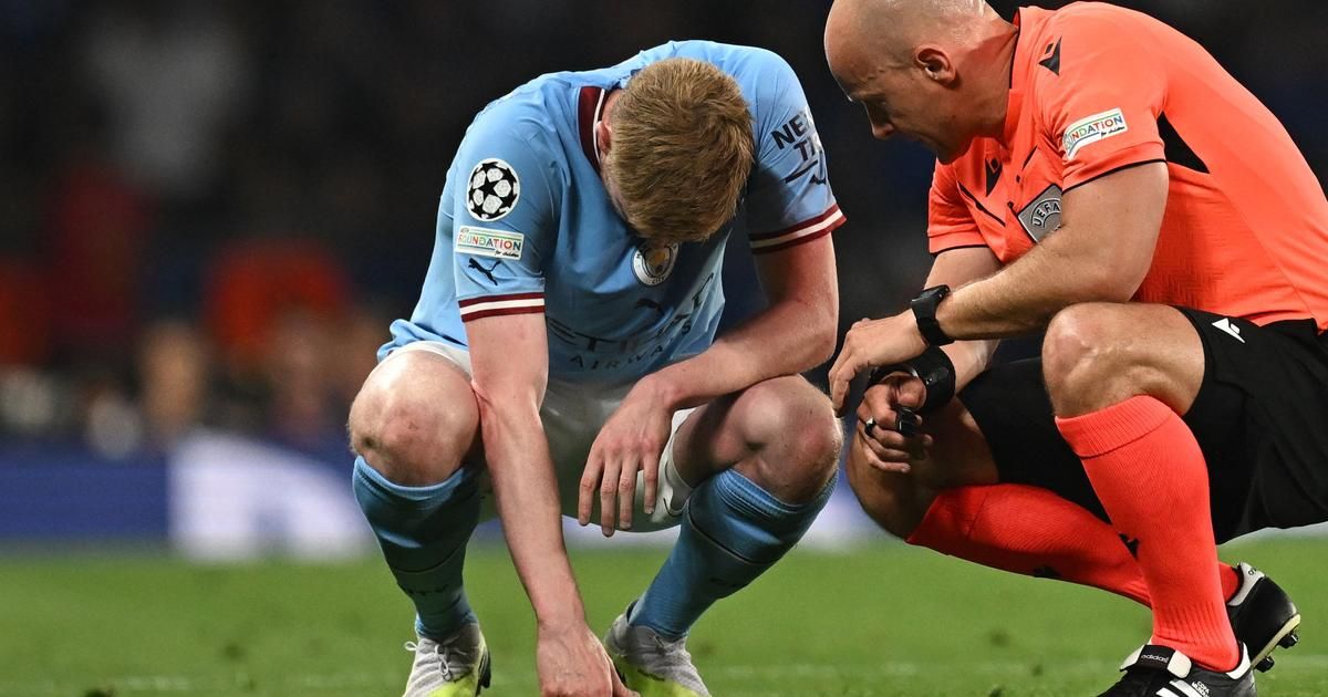 Ligue des champions : Maudit, De Bruyne sort sur blessure en finale (vidéo)