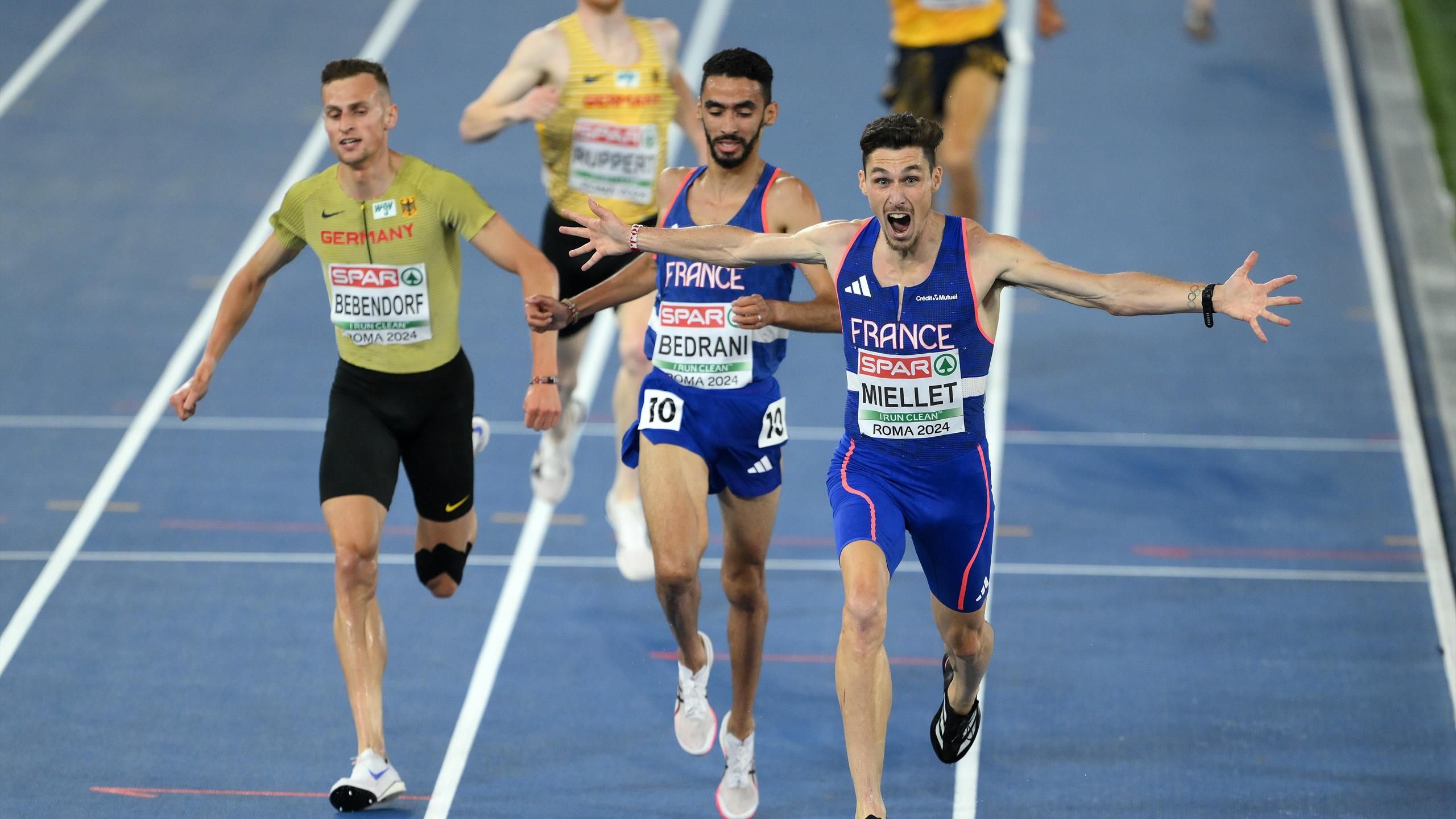 Championnats d'Europe : Alexis Miellet et Djalil Bedrani signent un doublé sur le 3 000m steeple, Rose Loga en bronze